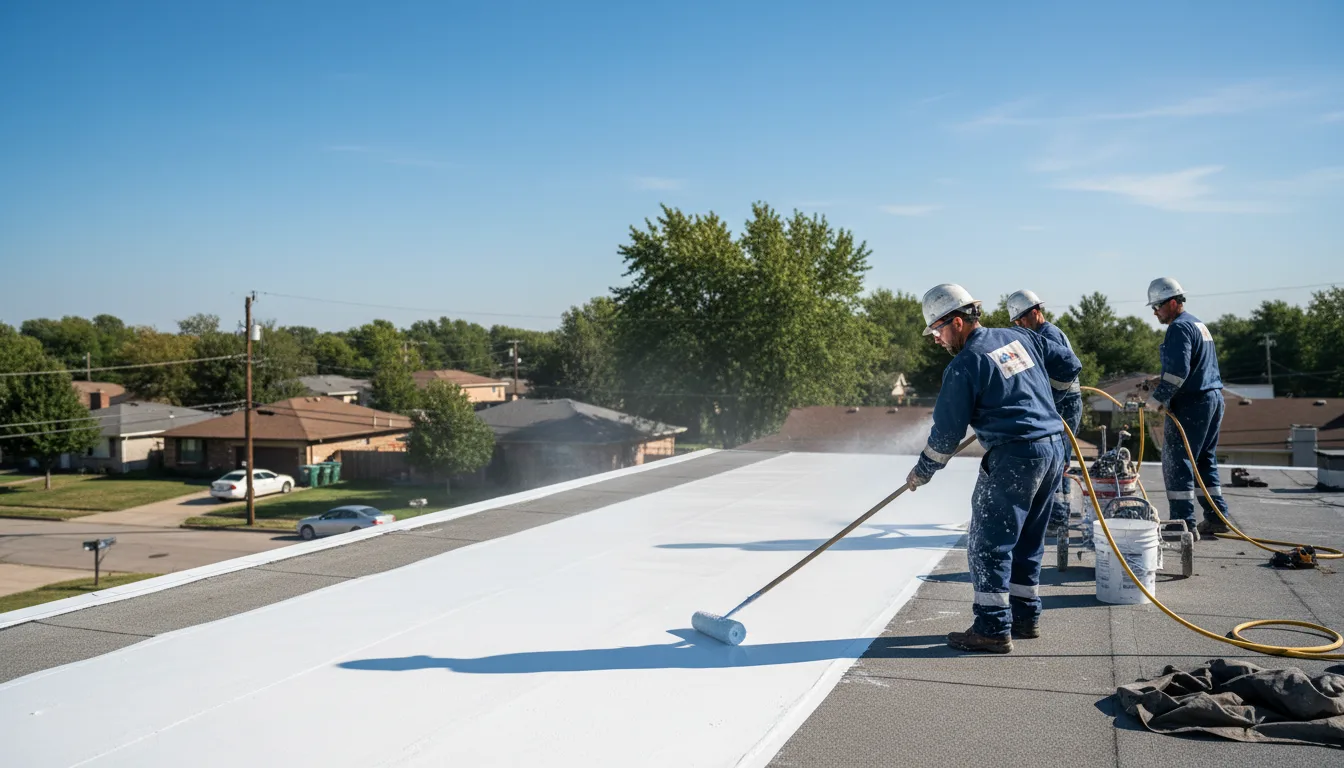 Commercial roof coating in Gates, NC near me